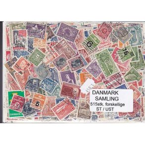 Danmark Samling Stemplet/ustemplet 635 forskellige