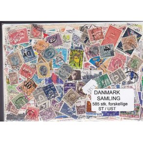 Danmark Samling Stemplet/ustemplet 585 forskellige