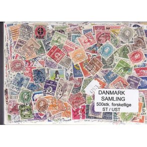 Danmark Samling Stemplet/ustemplet 500 forskellige