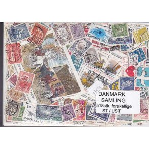Danmark Samling Stemplet/ustemplet 518 forskellige