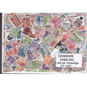 Danmark Samling Stemplet/ustemplet 455 forskellige