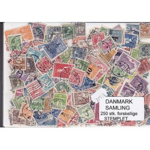 Danmark Samling Stemplet/ustemplet 250 forskellige
