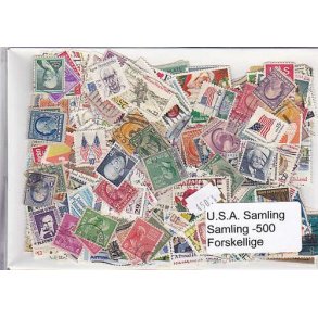 USA Samling Stemplet/ustemplet 500 forskellige