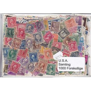 USA Samling Stemplet/ustemplet 1000 forskellige