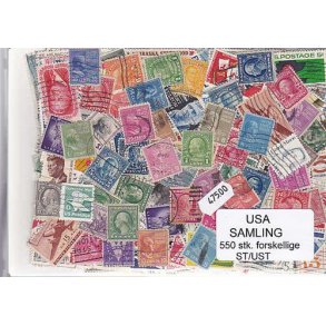 USA Samling Stemplet/ustemplet 550 forskellige
