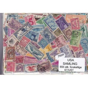 USA Samling Stemplet/ustemplet 655 forskellige