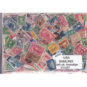 USA Samling Stemplet/ustemplet 585 forskellige.