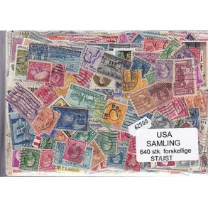 USA Samling Stemplet/ustemplet 640 forskellige