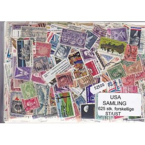 USA Samling Stemplet/ustemplet 625 forskellige