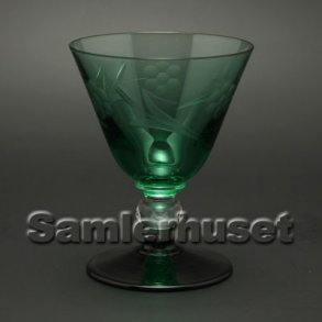 Rio Hvidvinsglas m�rkegr�n. H: 95 mm.
