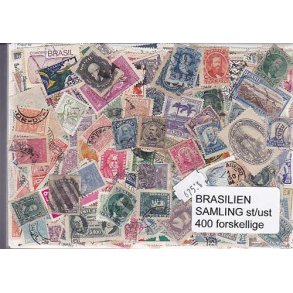 Brasilien Samling St/ust. 400 forskellige.