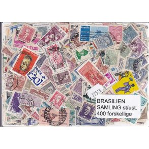 Brasilien Samling St/ust. 400 forskellige