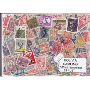 Bolivia Samling St/ust. 325 forskellige.