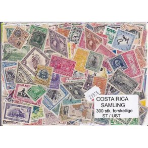 Costa Rica Samling St/ust.300 forskellige