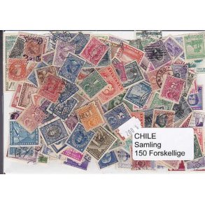 Chile Samling St/ust. 150 forskellige.