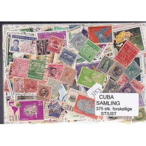 Cuba Samling St/ust.375 forskellige.
