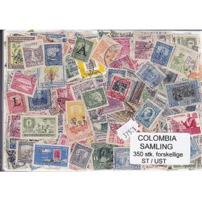 Colombia Samling St/ust.350 Forskellige