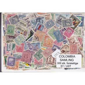 Colombia Samling St/ust. 300 forskellige.