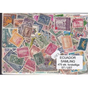 Ecuador Samling st/ust.475 forskellige