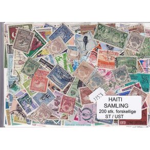 Haiti Samling. St/ust. 200 forskellige.