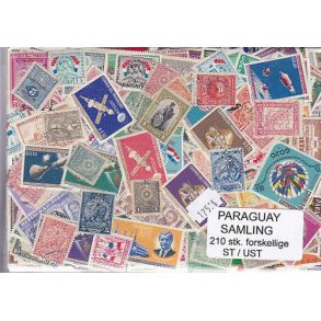 Paraguay Samling St/ust. 210 forskellige.