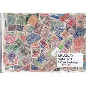 Uruguay Samling St/ust. 250 forskellige