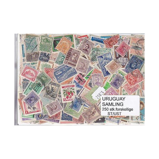 Uruguay Samling St/ust. 250 forskellige