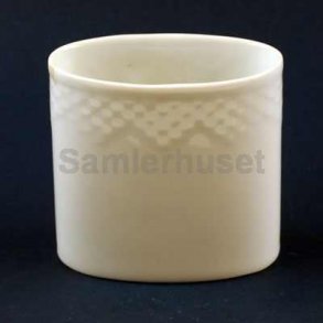 Elegance Hvid Kuvertvase 6x6 cm.