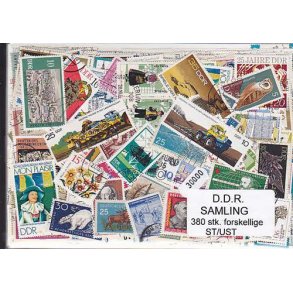 D.D.R. Samling St/ust. 380 forskellige