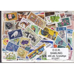 D.D.R. Samling St/ust. 485 forskellige