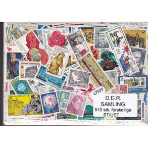 D.D.R. Samling St/ust. 510 forskellige