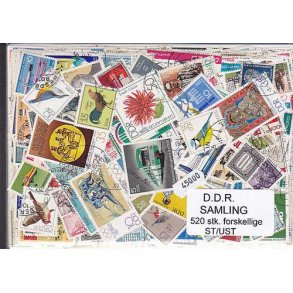 D.D.R. Samling St/ust. 520 forskellige