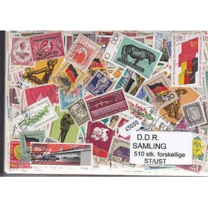 D.D.R. Samling St/ust. 510 forskellige