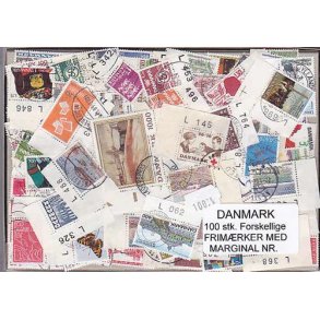 Danmark Frim.med Marginal nr. 100 stk.