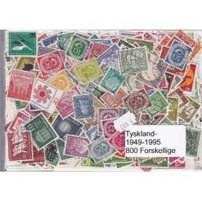 Tyskland 1949-95 800 forskellige St/ust.