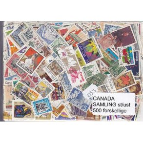 Canada Samling. 500 forskellige st/ust.
