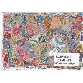 Schweiz Samling St/ust. 380 forskellige
