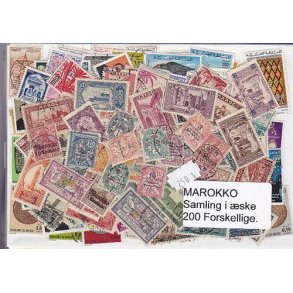 Marokko Samling St/ust. 200 forskellige