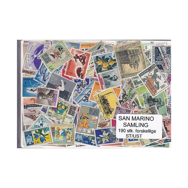 San Marino Samling St/ust. 190 forskellige