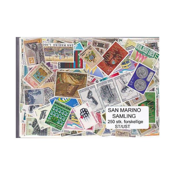 San Marino Samling St/ust. 250 forskellige