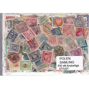 Polen Samling St/ust. 430 forskellige