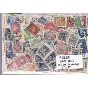 Polen Samling St/ust. 550 forskellige