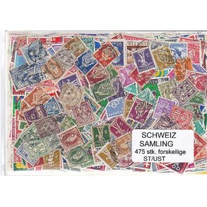 Schweiz Samling St/ust.475 forskellige