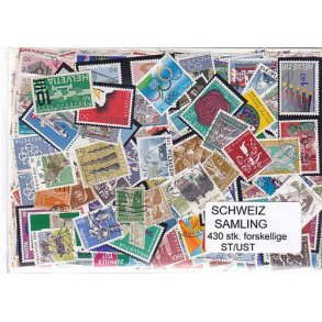 Schweiz Samling St/ust. 430 forskellige