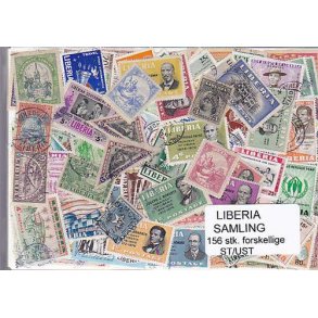 Liberia Samling St/ust. 156 forskellige