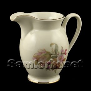 Saxisk Blomst Cremet Mlkekande 17x13 cm.