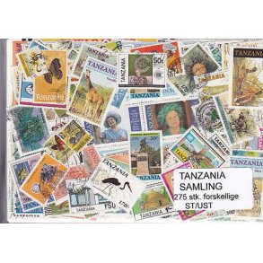 Tanzania Samling St/ust. 275 forskellige