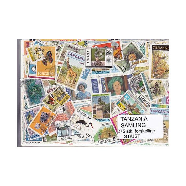Tanzania Samling St/ust. 275 forskellige