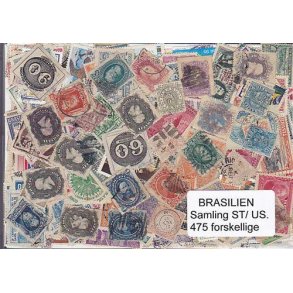 Brasilien Samling St/ust. 475 forskellige.