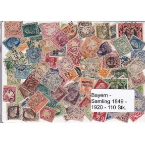 Tyskland Bayern Samling St./ust. 110 forskellige